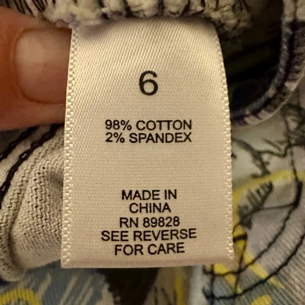 LOGO by Lori Goldstein Multicolor Floral Patchwork Jeans - Picture 9 of 11